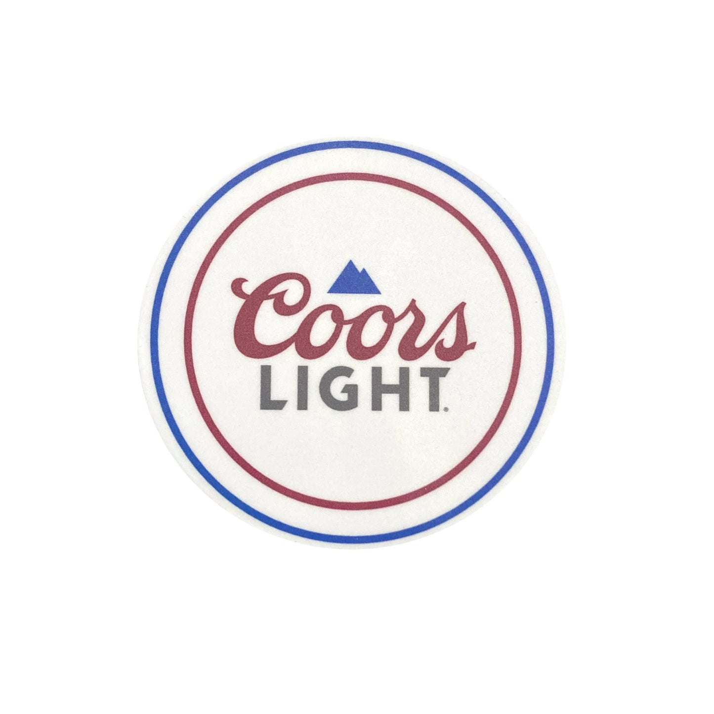 Circle Coors Light Sticker