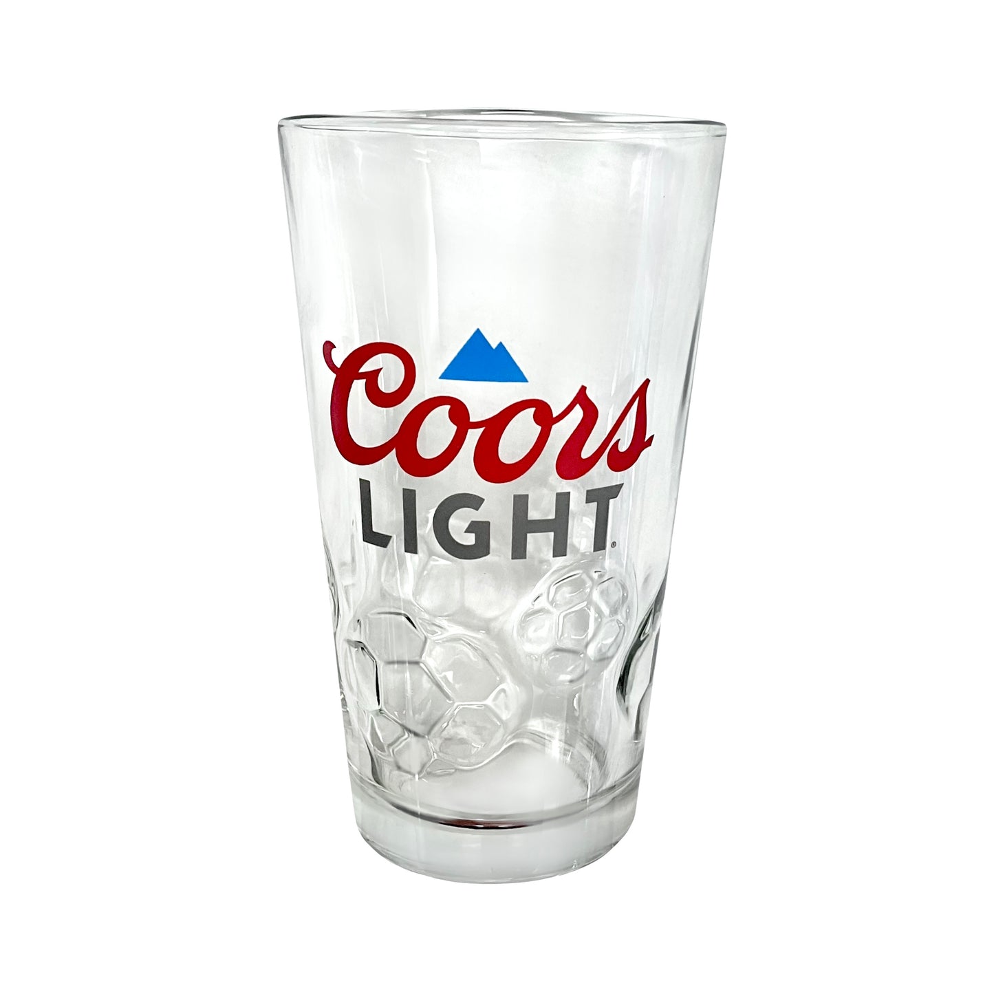 Embossed Soccer Glass