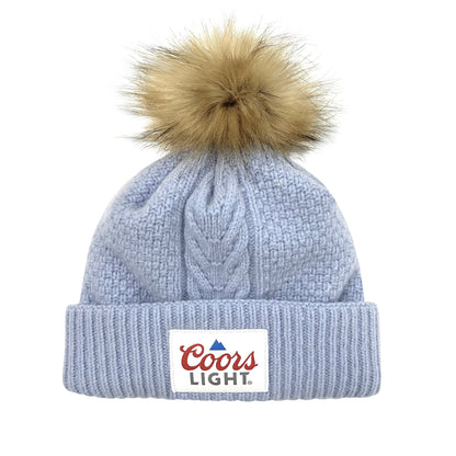 Blue Beanie with Pom