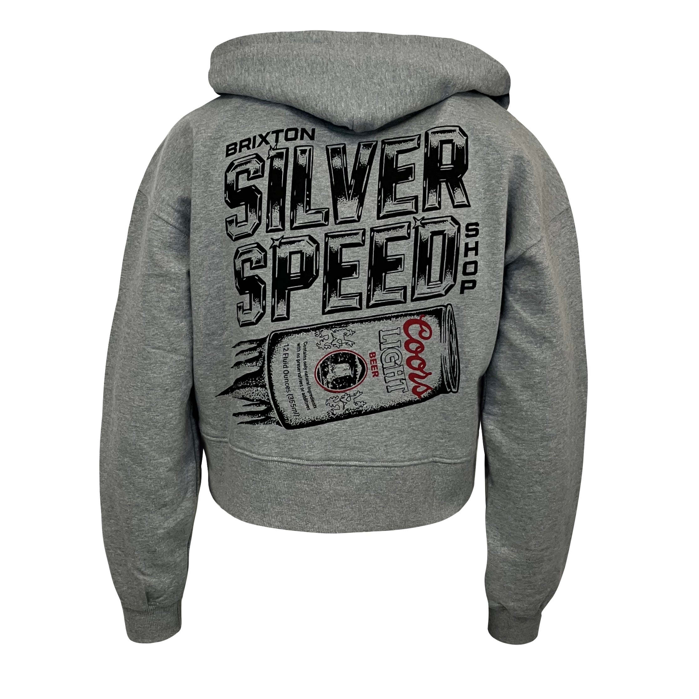 Coors Light x Brixton Ladies' Crop Full-Zip Hood – Coors Light Shop