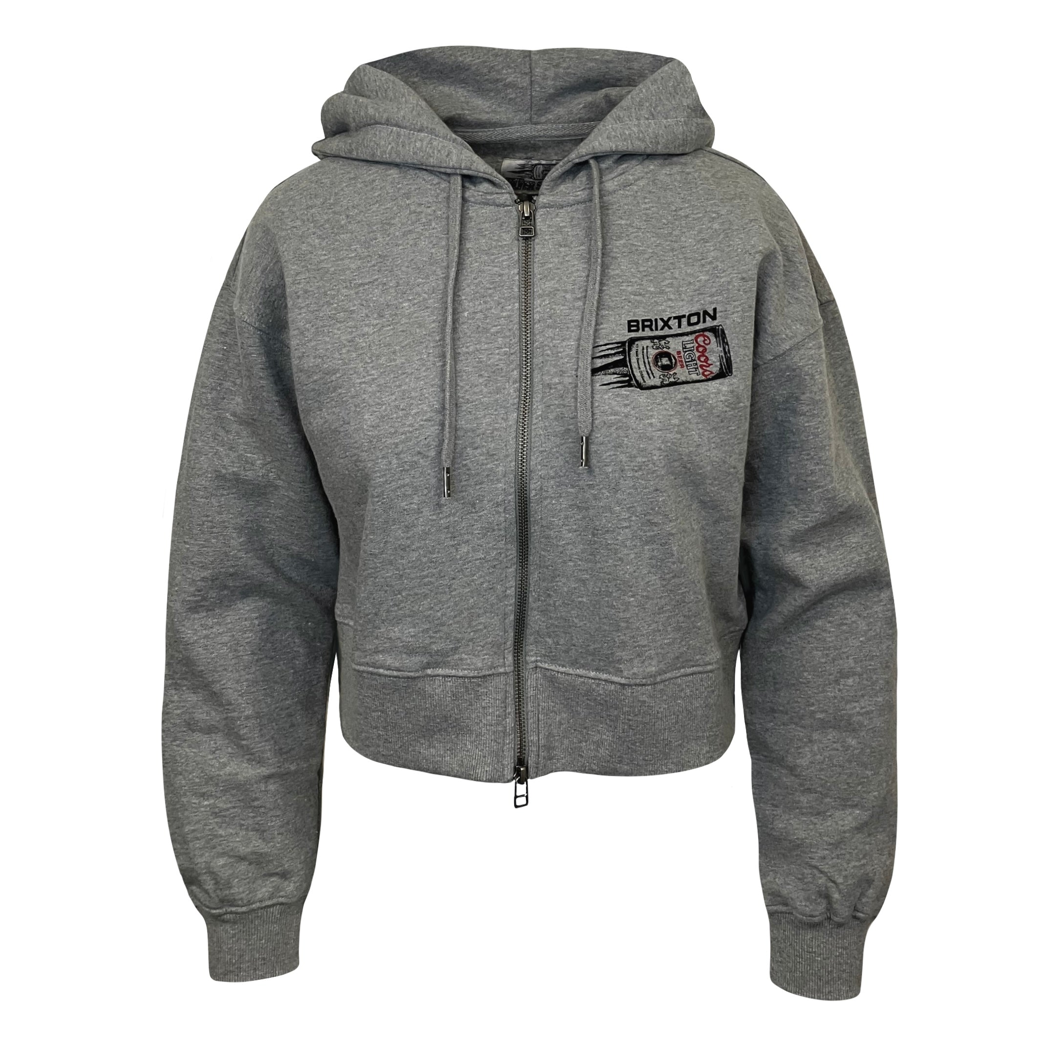 Coors Light x Brixton Ladies' Crop Full-Zip Hood – Coors Light Shop