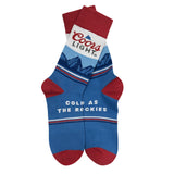 2 of 2 Cold as The Rockies Socks image carousel