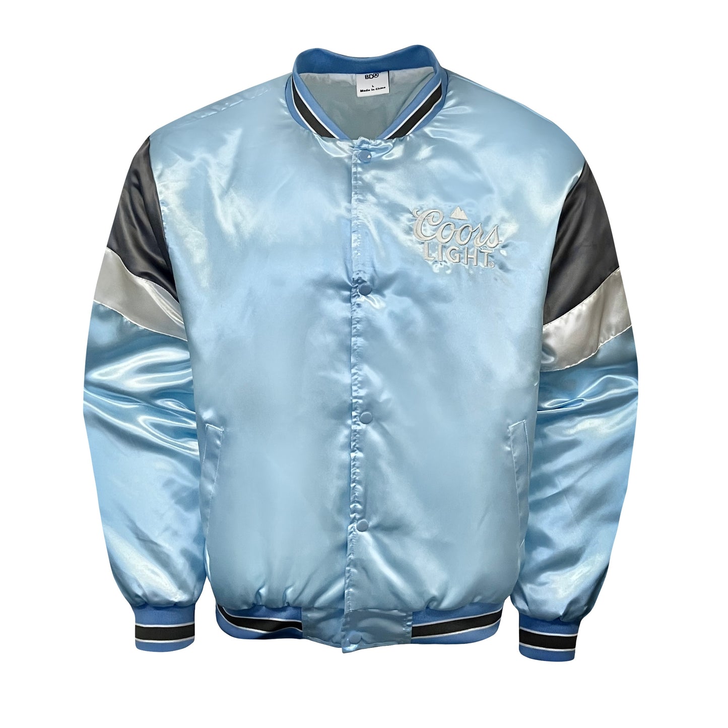 Blue Satin Coors Light Jacket