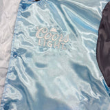 2 of 2 Blue Satin Coors Light Jacket image carousel