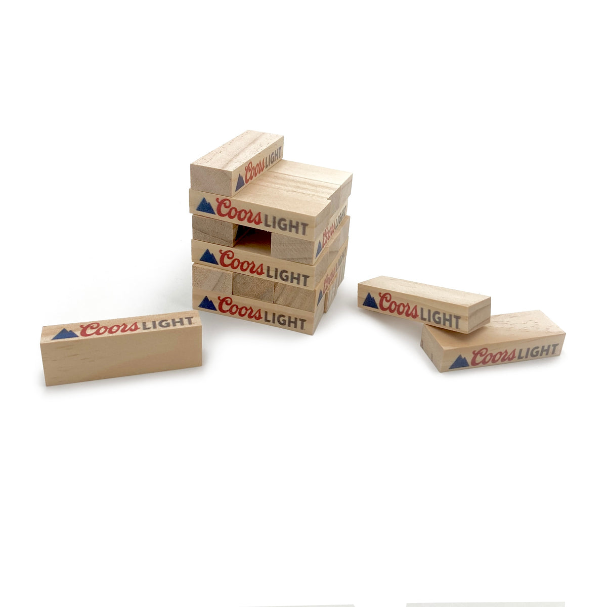 Stackable Term Blocks Mini Stackable Wood Blocks Game – Coors Light Shop