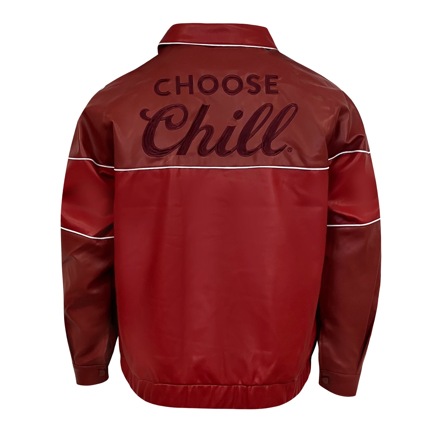 Vegan Leather Bomber Jacket