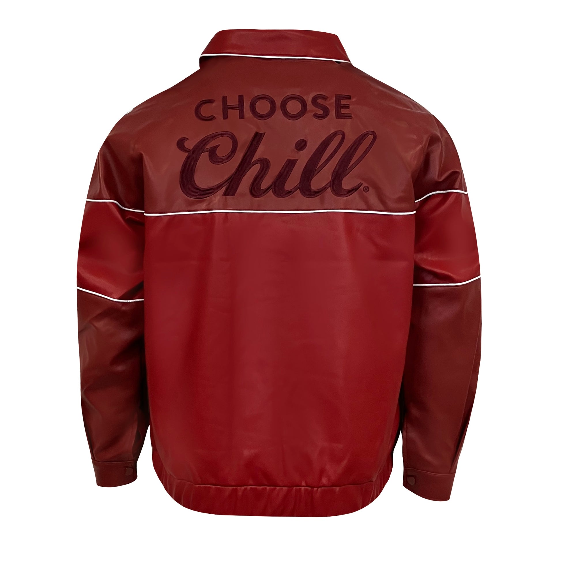 Vegan Leather Bomber Jacket