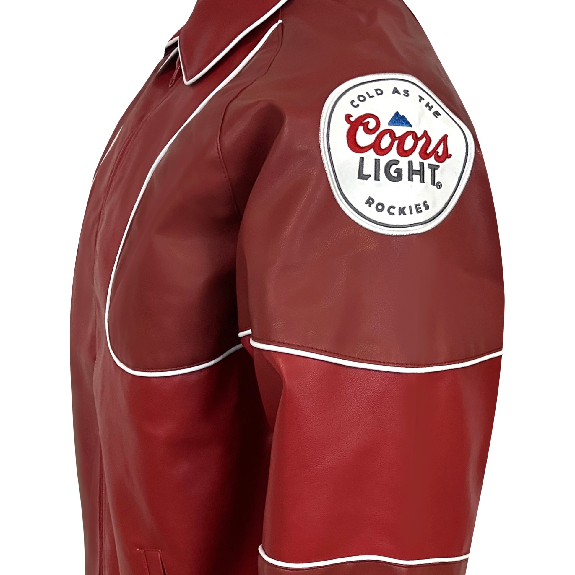 Vegan Leather Bomber Jacket