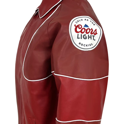 Vegan Leather Bomber Jacket