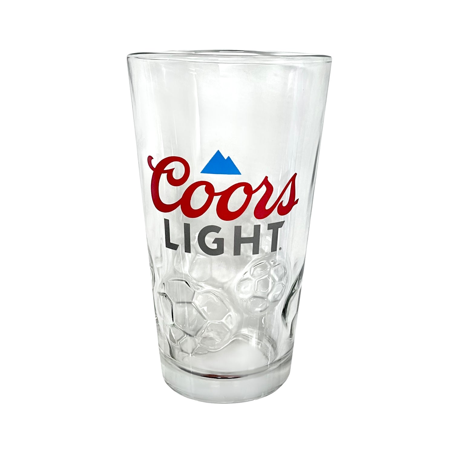 Embossed Soccer Glass