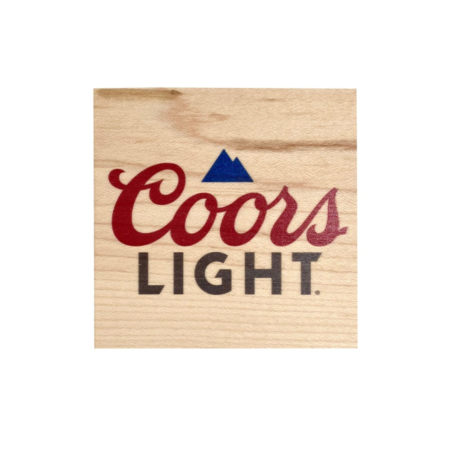 Wood Coaster with Bottle Opener