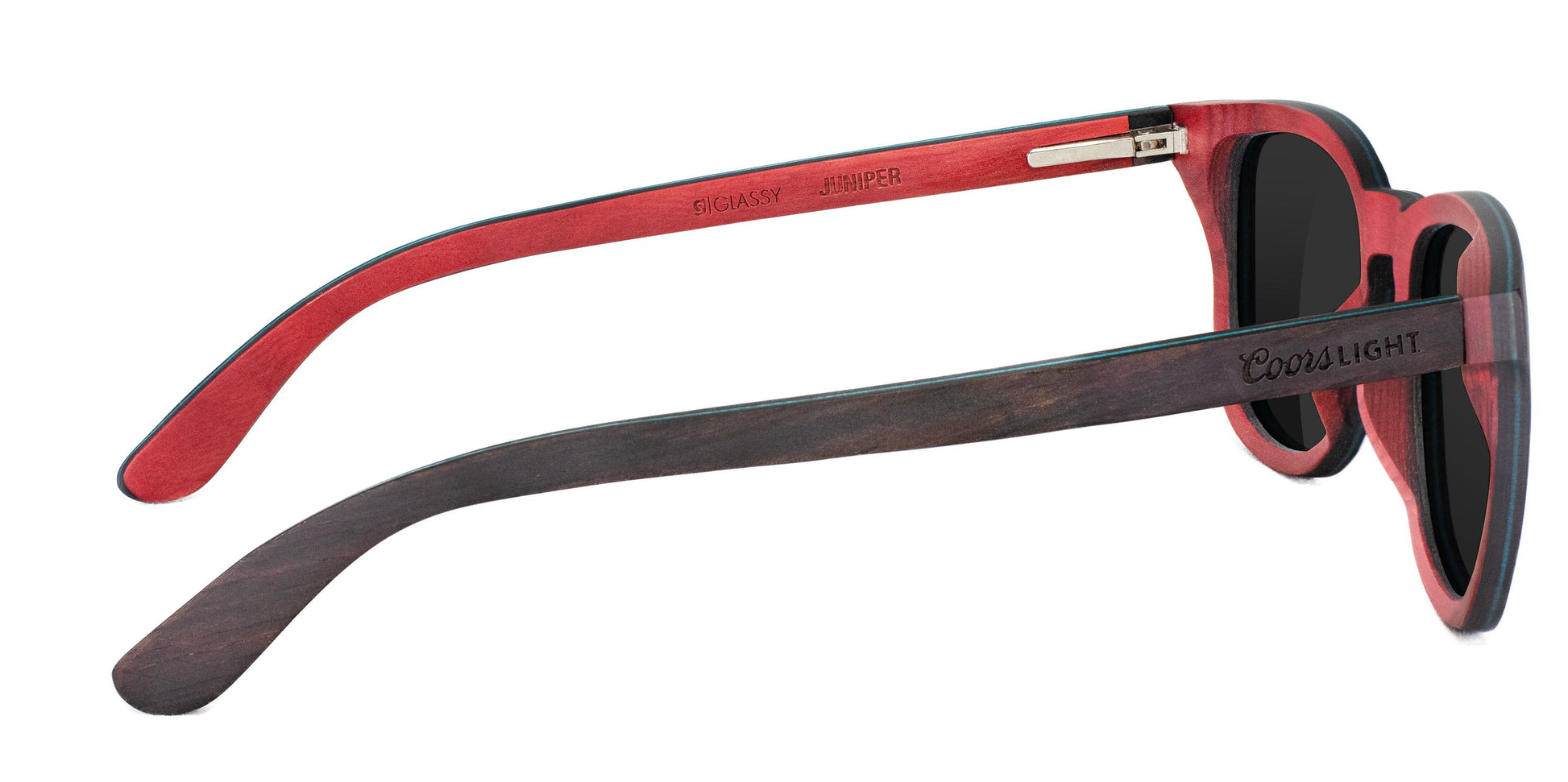 Glassy Wood Frame Sunglasses